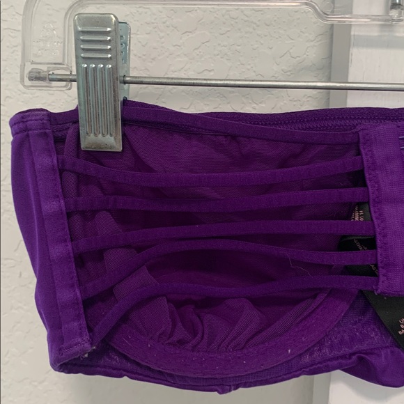 Victoria’s Secret Purple Satin Strappy Bandeau Bra - Picture 3 of 4
